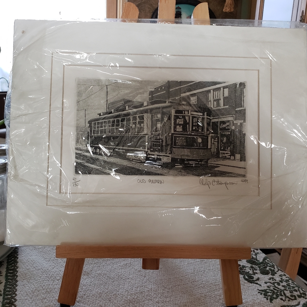 Vintage Art Print - Old Railway
